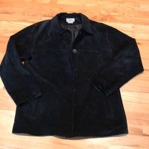 Great Northwest black suede jacket, EUC